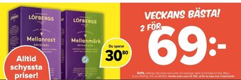 Coop Extra Kaffe erbjuda