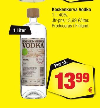 Calle Koskenkorva vodka erbjuda
