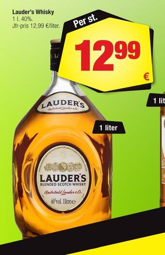 Calle Lauder's whisky erbjuda