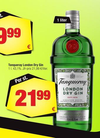 Calle Tanqueray london dry gin erbjuda