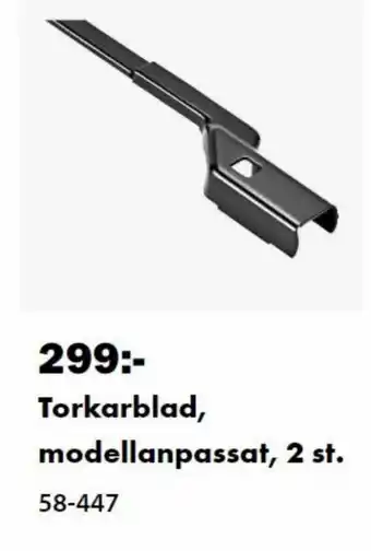 Torkarblad, Modellanpassat 2st.