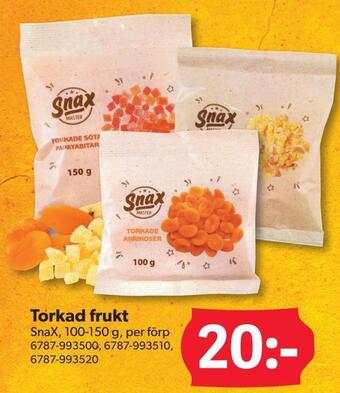 DollarStore Torkad frukt erbjuda