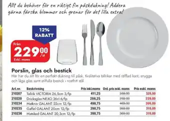 Lyreco Porslin, Glas Och Bestick erbjuda