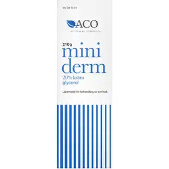 Miniderm kräm 20% tub 210g