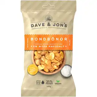 Apotek Hjärtat Dave & jon's bondbönor havssalt 100 g erbjuda