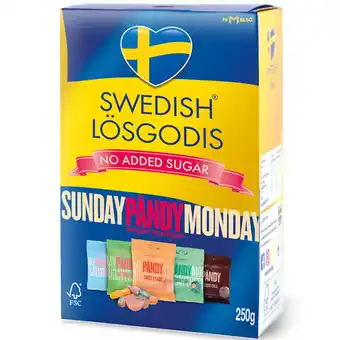 Apotek Hjärtat Pändy x swedish lösgodis 250 g erbjuda