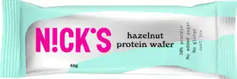 Apotek Hjärtat Nick's protein wafer hazelnut 40 g erbjuda