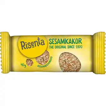 Apotek Hjärtat Risenta sesamkakor original 40 g erbjuda