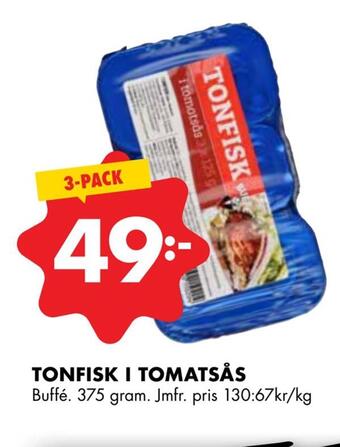 ÖoB Tonfisk i tomatsås erbjuda