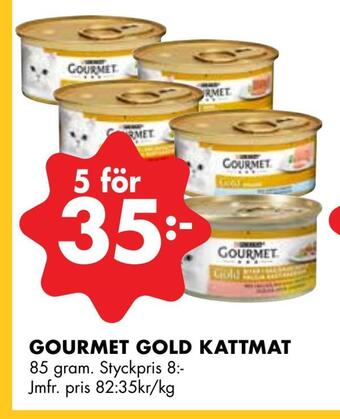 ÖoB Gourmet gold kattmat erbjuda