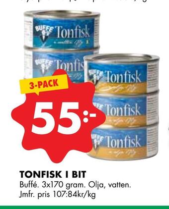 ÖoB Tonfisk i bit erbjuda