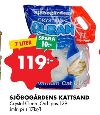 ÖoB Sjöbogårdens kattsand erbjuda