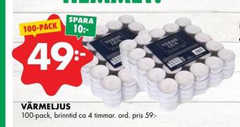ÖoB Värmeljus erbjuda