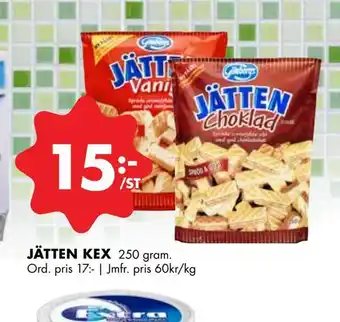 ÖoB Jätten kex erbjuda