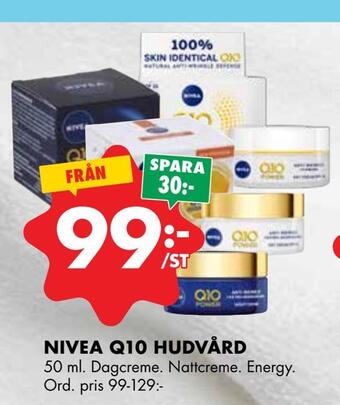 ÖoB Nivea q10 hudvård erbjuda