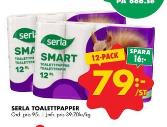 ÖoB Serla toalettpapper erbjuda