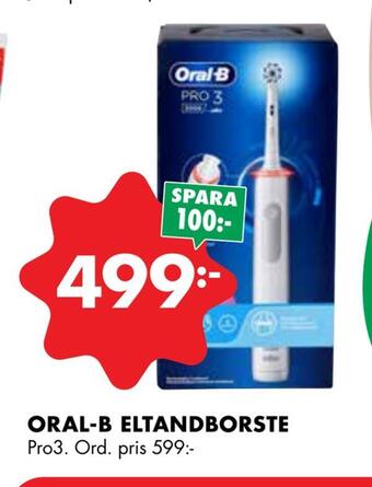 ÖoB Oral-b eltandborste erbjuda