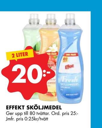 ÖoB Effekt sköljmedel erbjuda