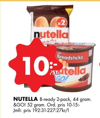 ÖoB Nutella erbjuda