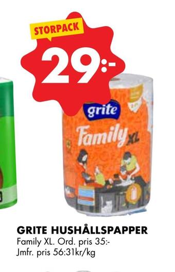 ÖoB Grite hushållspapper erbjuda
