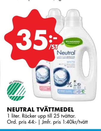 ÖoB Neutral tvättmedel erbjuda