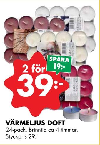ÖoB Värmeljus doft erbjuda