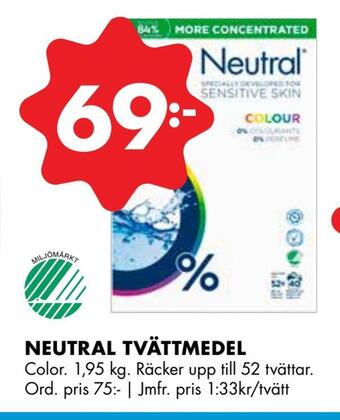ÖoB Neutral tvättmedel erbjuda