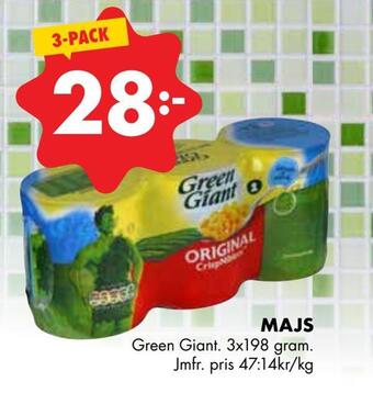 ÖoB Majs erbjuda