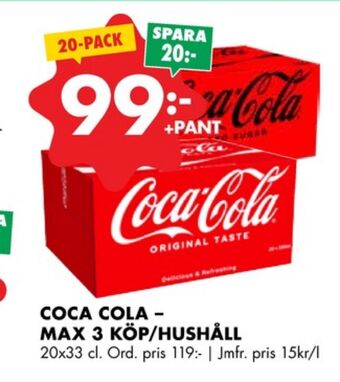 ÖoB Coca cola läskedryck erbjuda