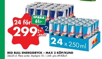 ÖoB Red bull energidryck erbjuda