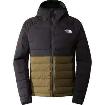 Outnorth Men's belleview stretch down hoodie (2022) tnf black/military olive erbjuda