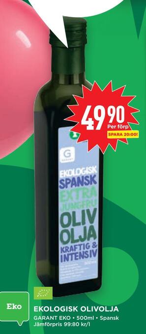 Willys Ekologisk olivolja erbjuda