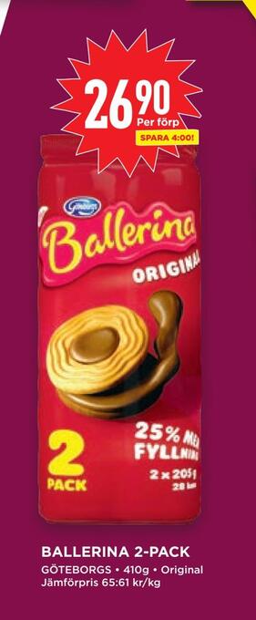 Willys Ballerina 2-pack erbjuda