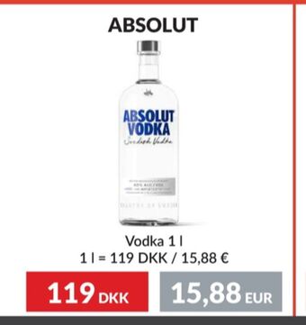 Absolut vodka