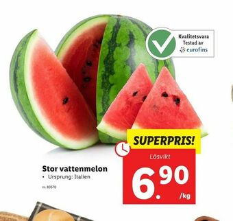 Lidl Stor vattenmelon erbjuda