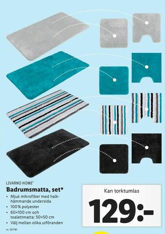 Lidl Badrumsmatta, set erbjuda