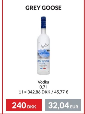Nielsen Discount Grey goose vodka erbjuda