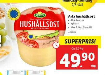 Lidl Arla hushållsost erbjuda