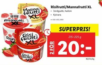 Lidl Risifrutti/Mannafrutti XL erbjuda