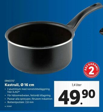 Lidl Kastrull, Ø 16 cm erbjuda
