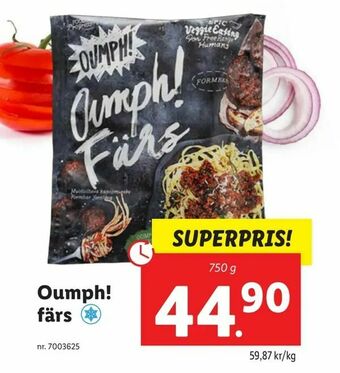 Lidl Oumph! färs erbjuda