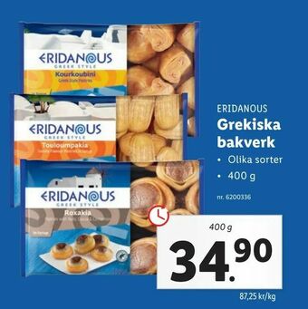 Lidl Grekiska bakverk erbjuda