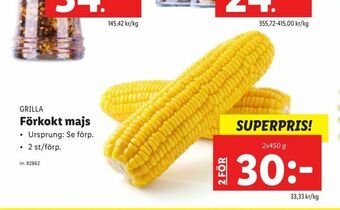 Lidl Förkokt majs erbjuda
