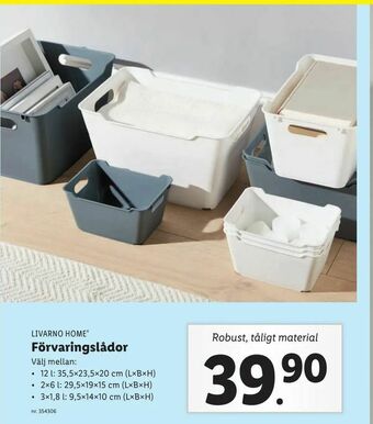 Lidl Förvaringslådor erbjuda