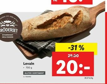 Lidl Levain erbjuda