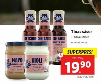 Lidl Tinas såser erbjuda