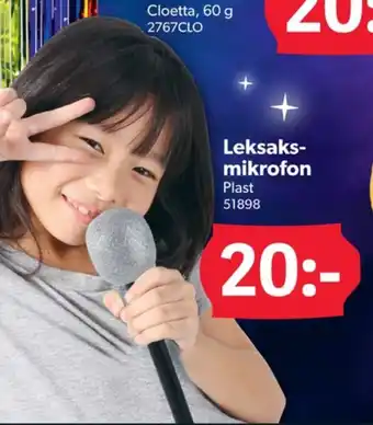 DollarStore Kexchoklad mikrofon erbjuda