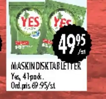 Rinkeby Matcenter Maskindisktabletter Yes erbjuda