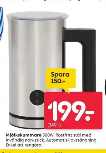 Rusta Mjölkskummare erbjuda