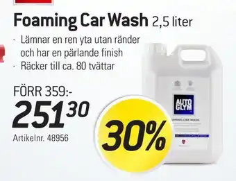 thansen Foaming car wash erbjuda